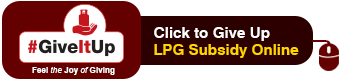 Click here to give up LPG subsidy online